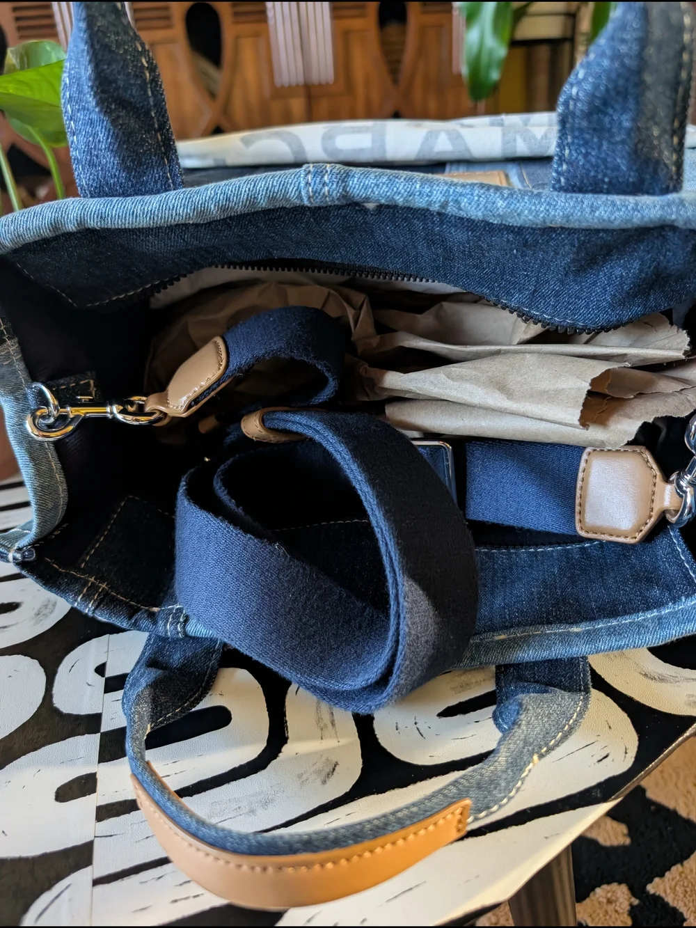 Marc Jacobs Medium The Tote Bag - Blue Denim
